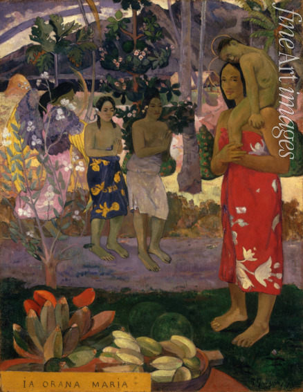 Gauguin Paul Eugéne Henri - Ia Orana Maria (Gegrüßt seist du, Maria)
