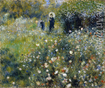 Renoir Pierre Auguste - Frau mit Sonnenschirm in einem Garten