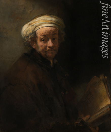 Rembrandt van Rhijn - Selbstporträt als Apostel Paulus