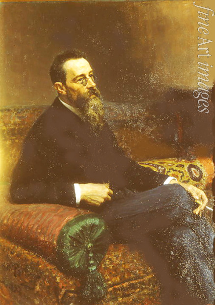 Repin Ilya Yefimovich - Portrait of the composer Nikolai Rimsky-Korsakov (1844-1908)