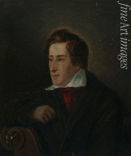 Oppenheim Moritz Daniel - Portrait of the poet Heinrich Heine (1797-1856)