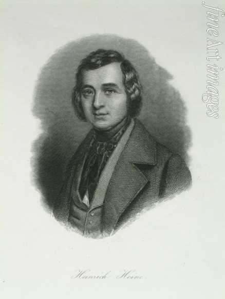 Weger August - Porträt des Dichters Heinrich Heine (1797-1856)