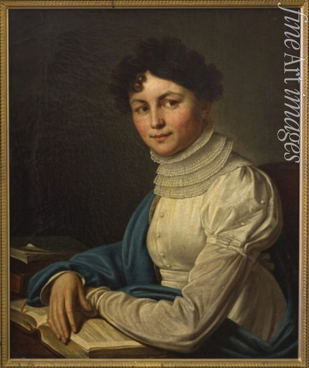 Wischnewizki Michail Prokopjewitsch - Porträt von Dichterin Anna Bunina (1774-1829)