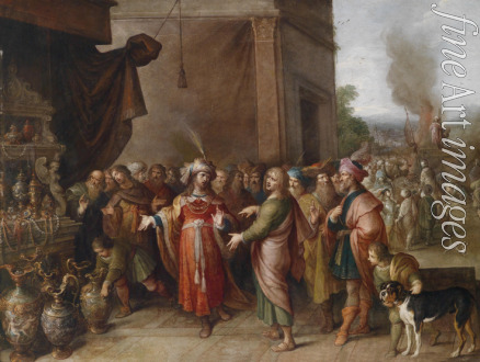 Francken Frans der Jüngere - Krösus zeigt Solon seine Schätze