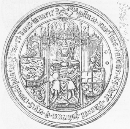 Unbekannter Künstler - Siegel mit Porträt von Christoph III. von Dänemark