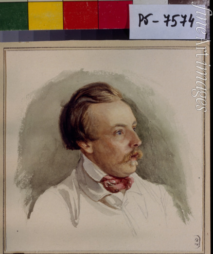 Reutern Gerhard Wilhelm von - Portrait of the painter Alexander von Kotzebue (1815-1889)