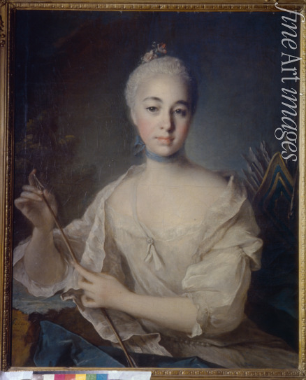 Tocqué Louis - Porträt von Gräfin Anna Woronzowa (1743-1769)