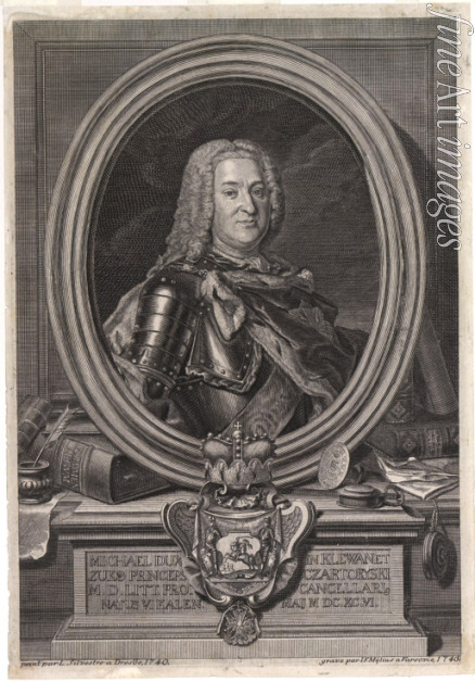 Mylius Jan Fryderyk - Porträt von Fürst Michal Fryderyk Czartoryski (1696-1775), Großkanzler von Litauen