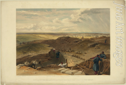 Simpson William - Malakoff redoubt, battery gervais and rear of the redan