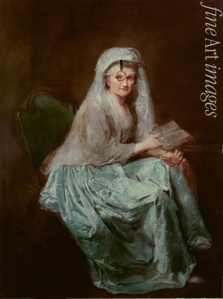 Therbusch-Lisiewska Anna Dorothea - Selbstporträt mit dem Einglas