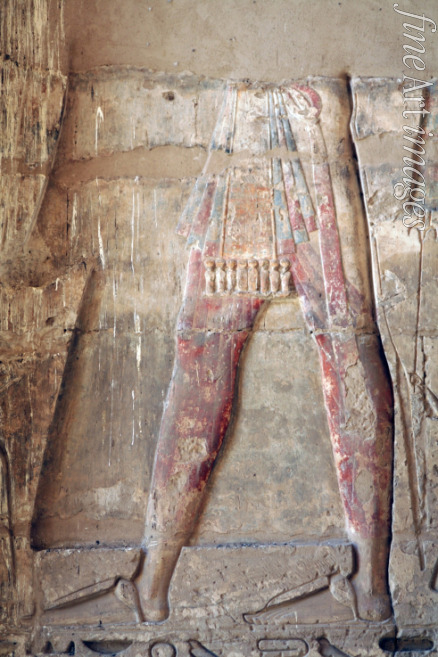 Altägyptische Kunst - Relief von Sonnengott Re (Grabmal von Siptah, KV47)