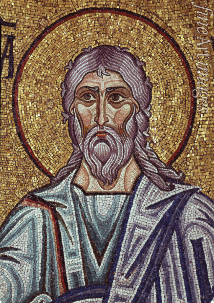 Byzantinischer Meister - Der Prophet Jeremia (Detail von Mosaik-Interieur im Markusdom)