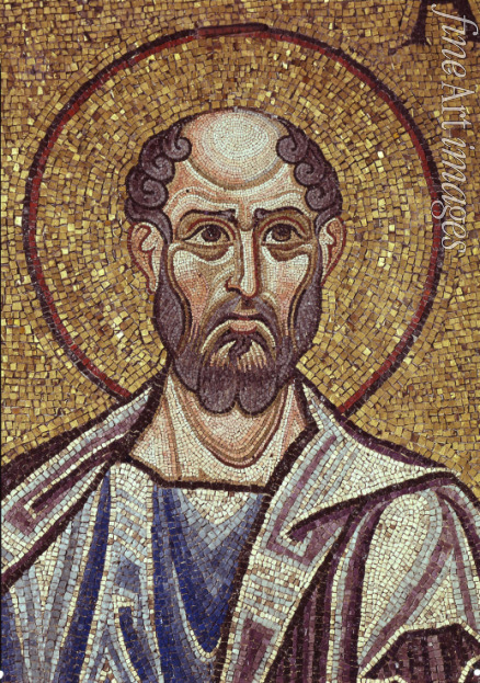Byzantinischer Meister - Der Prophet Obadja (Detail von Mosaik-Interieur im Markusdom)