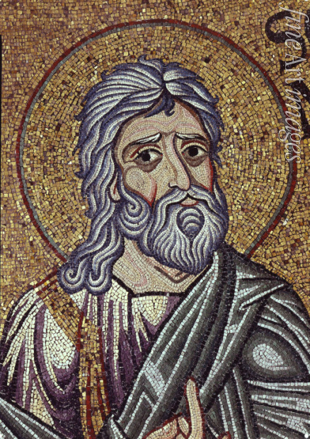 Byzantinischer Meister - Der Prophet Zephania (Detail von Mosaik-Interieur im Markusdom)