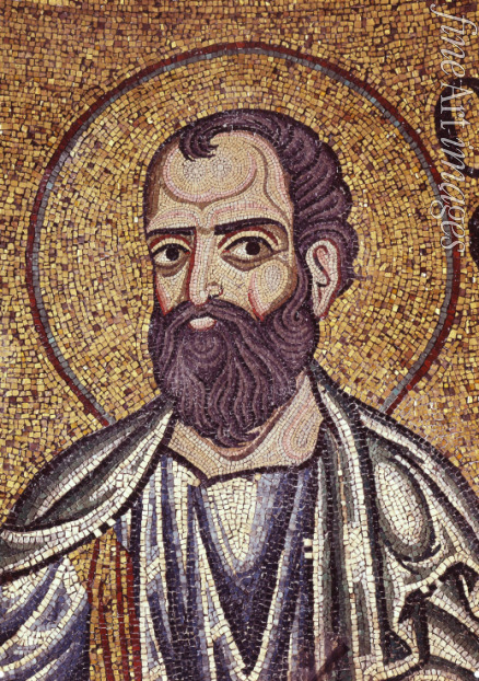 Byzantinischer Meister - Der Prophet Maleachi (Detail von Mosaik-Interieur im Markusdom)