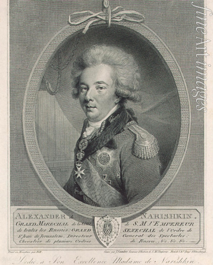 Saunders Joseph - Porträt von Fürst Alexander Lwowitsch Naryschkin (1760-1826)