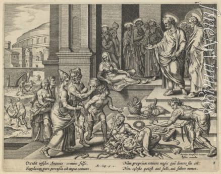 Visscher Jan Claesz - The Parable of Ananias and Sapphira