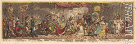 Gillray James - The Grand Coronation Procession of Napoleon the 1st Emperor of France, from the church of Notre-Dame