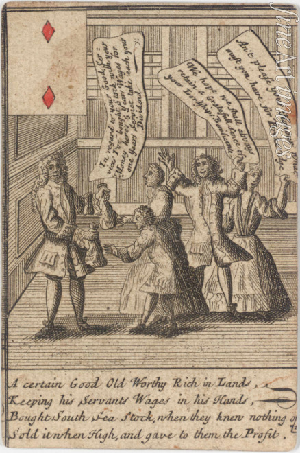Anonymous - South Sea Bubble Playing Card