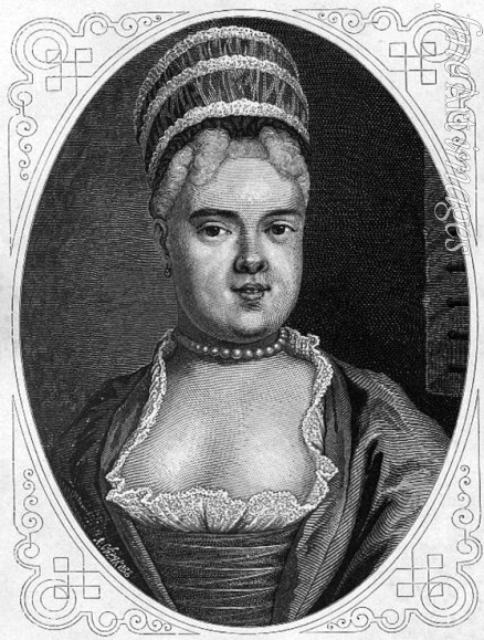 Seryakov Lavrenty Avksentyevich - Portrait of Natalia Fyodorovna Lopukhina (1699-1763)