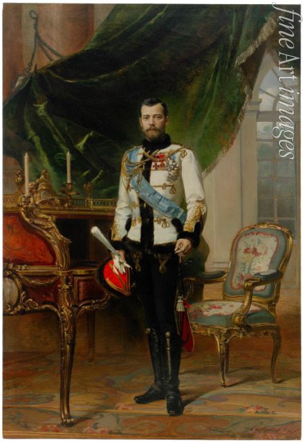 Liphart Ernest Karlovich - Portrait of Emperor Nicholas II (1868-1918)
