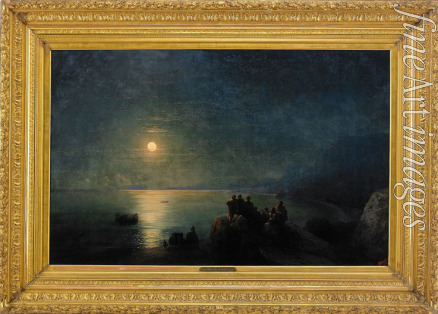 Aivazovsky Ivan Konstantinovich - Ancient Greek poets by the water's edge in the Moonlight