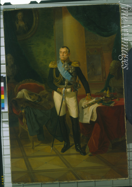 Krüger Franz - Porträt von Fürst Pjotr Michailowitsch Wolkonski (1776-1852)