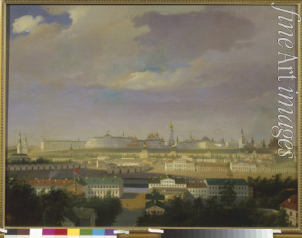 Anonymous 18th century - View of the Moscow Kremlin from the Bolotnaya (Marsh) square