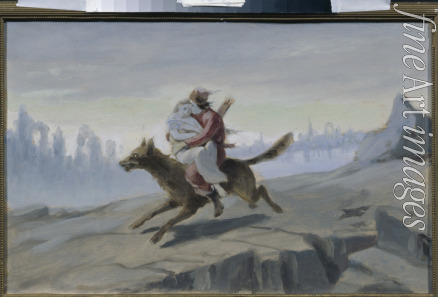 Perov Vasili Grigoryevich - Ivan Tsarevich riding the Gray Wolf