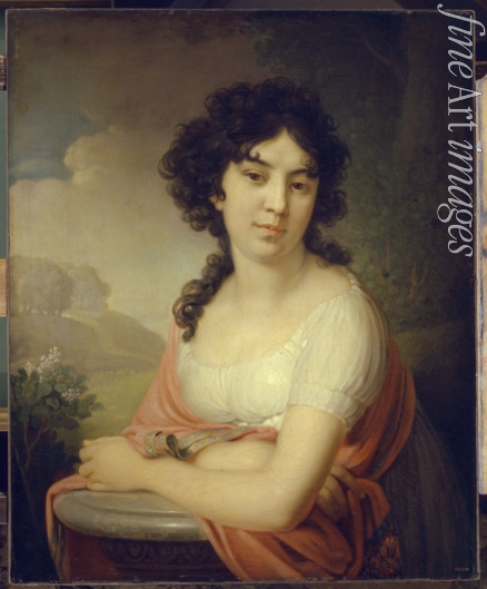 Borowikowski Wladimir Lukitsch - Porträt von Fürstin Anna Petrowna Gagarina (1777-1805), geb. Lopuchina