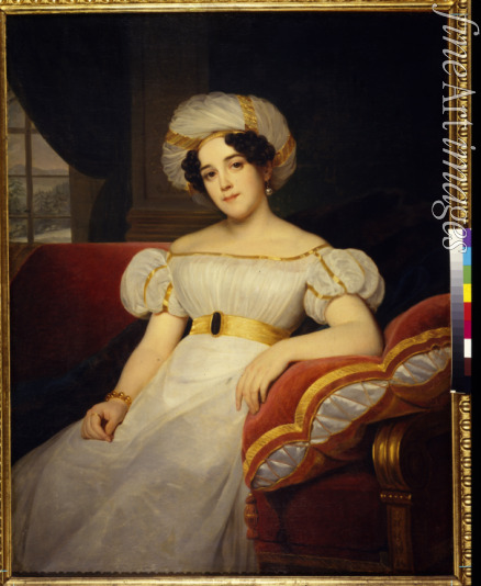 Hersent Louis - Portrait of Princess Natalya Stepanovna Golitsyna, née Countess Apraksina (1794-1890)