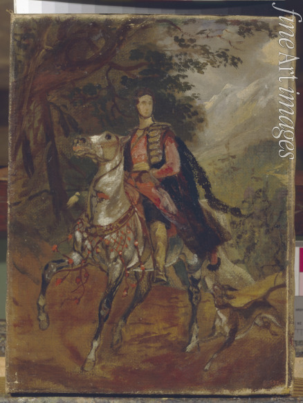 Briullov Karl Pavlovich - Portrait of Count Anatole Nikolaievich Demidov, 1st Prince of San Donato (1812-1870)