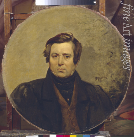 Brüllow (Briullow) Karl Pawlowitsch - Porträt von Schriftsteller Wassili Iwanowitsch Orlow (1792-1860)