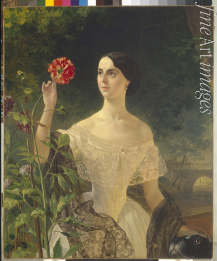 Briullov Karl Pavlovich - Portrait of Sophia Andreyevna Bobrinskaya, née Shuvalova