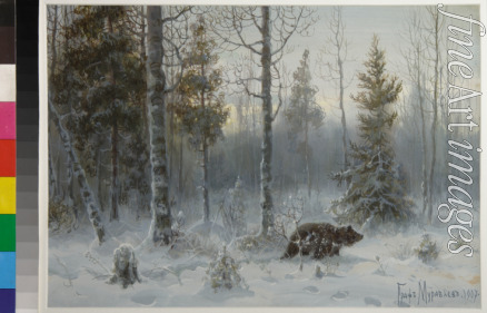 Muravyov Count Vladimir Leonidovich - Bear in the winter forest