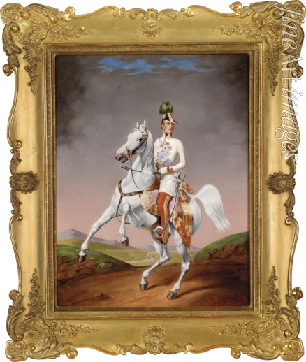 König Lilly - Portrait of Franz Joseph I of Austria on horseback