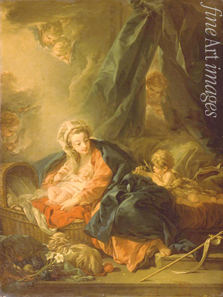 Boucher François - Virgin and child with John the Baptist as a Boy