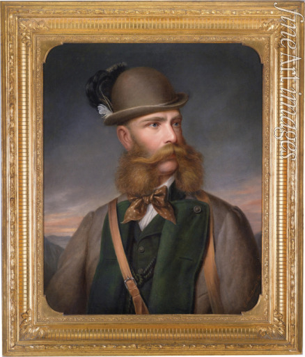 Mahlknecht Edmund - Porträt von Kaiser Franz Joseph I. von Österreich im Ischler Jagdkostüm