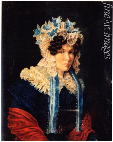 Bestuzhev Nikolai Alexandrovich - Portrait of Lyubov Ivanovna Stepovaya (1783-1858)