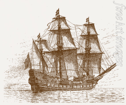 Hägg Jacob - Schwedisches Flaggschiff Mars (Makalös) vor der Schlacht  zwischen den Inseln Öland und Gotland 1564