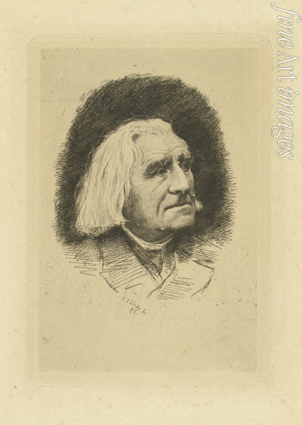 Dake Carel Lodewijk - Porträt von Komponist Franz Liszt (1811-1886)