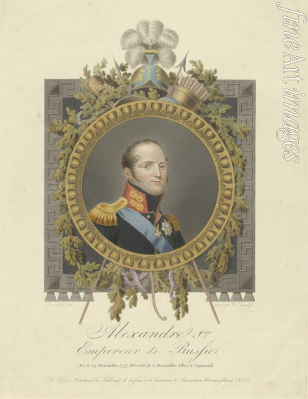 Nieuwhoff Walraad - Portrait of Emperor Alexander I (1777-1825)