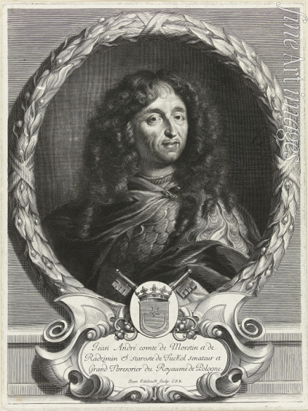 Edelinck Jan - Porträt von Dichter Jan Andrzej Morsztyn (1621-1693)