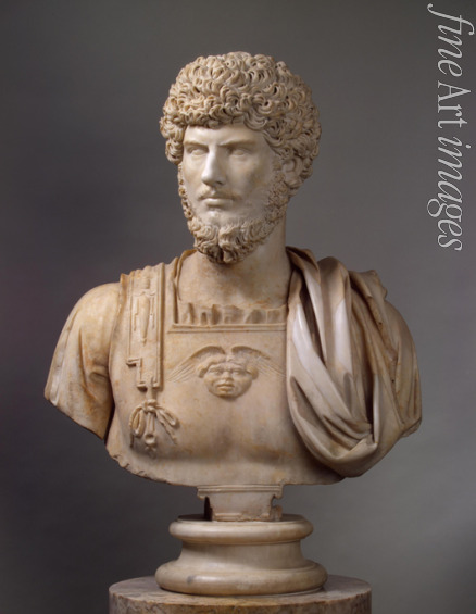 Römische Antike Kunst Klassische Skulptur - Büste des Lucius Verus
