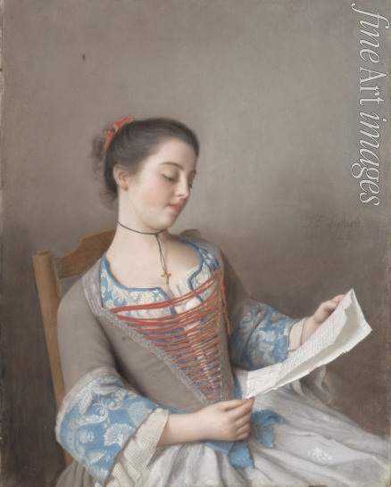Liotard Jean-Étienne - A girl reading (La liseuse)
