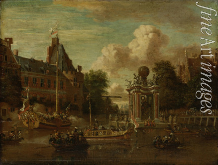 Storck Abraham - The arrival of the embassy of Muscovy in Amsterdam on August 1697