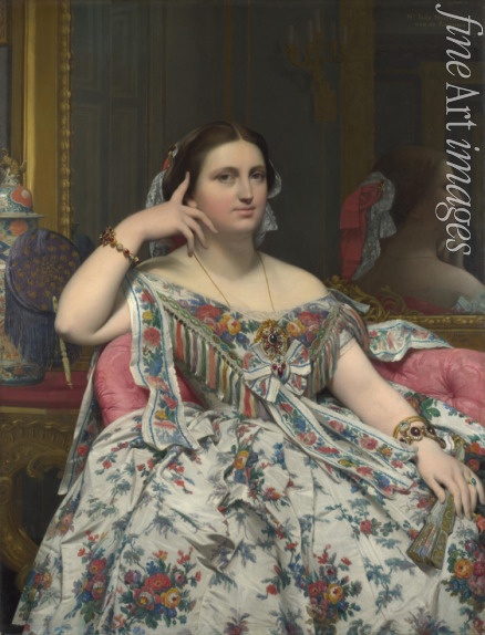 Ingres Jean Auguste Dominique - Madame Marie-Clotilde-Inès Moitessier, née de Foucauld