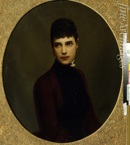 Schilder Nikolai Gustavovich - Portrait of Empress Maria Fyodorovna, Princess Dagmar of Denmark (1847-1928)