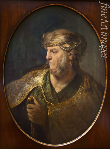 Rembrandt van Rhijn - Bust of a Man in Oriental Dress