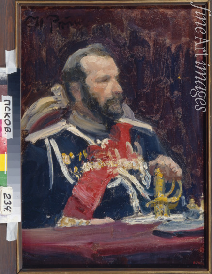 Repin Ilya Yefimovich - Portrait of General Alexei Nikolayevich Kuropatkin (1848-1925)